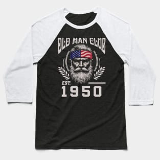 Old Man Club EST 1950 Baseball T-Shirt